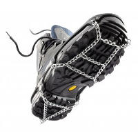 Men 's and women's ice grips and cleats to add  traction to boots and shoes for winter conditions or hiking hills.