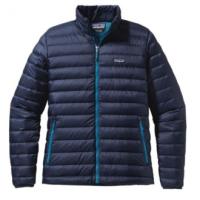 Men's active outdoor synthetic and down jackets, vests.  Goose down, synthetic insulation.  Midlayer, outerlayer.  Camping, Hiking and Travel.  The North Face, Patagonia.