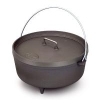 Hard Anodized Dutch oven for cooking over a fire