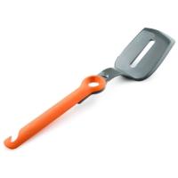 A folding spatula that stores nicely when not in use