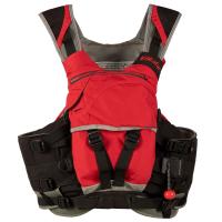 A comfortable rescue PFD with additional storage capacity and an accessible top pocket