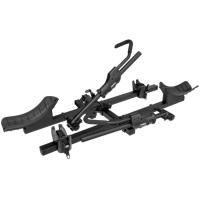 A rugged 2 bike platform hitch rack with frame free clamping security for all types of bikes
