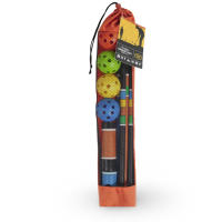 Great for travel, camping, the beach, tailgating or back yard, this set combines croquet and golf into a lightweight and packable carry bag.