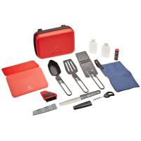 This all-in-on deluxe MSR kitchen set comes with everything you need when camping and comes in a hard carrying case.