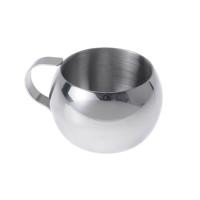Unique, double-walled, stainless steel design delivers a piping hot shot of espresso coffee while not burning your lips.