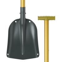 A durable, no-frills aluminum shovel with a T-handle and fixed shaft, the Lynx is a simple and streamlined snow mover.