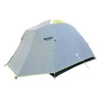 A heavy duty 8 person three-season 2-pole modified rectangular dome design tent, built to be easy to set up.