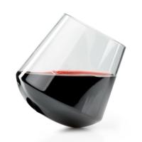 The stem-less design of this generous red wine glass creates a very low center of gravity for surprising stability even on rocky, unstable camp terrain.