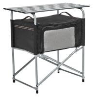 The convenient 32" height of this Eureka Cook Table makes meal prep easy for those that want camping comfort!