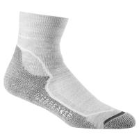Durable, lightly cushioned crew-length merino wool socks that are stretchy, breathable odor-resistant and feature an anatomical sculpted design.