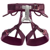 A stylish climbing and mountaineering harness, with adjustable leg loops for single and multi-pitch climbing, tailored to a women's physique.