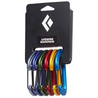 Featuring six LiteWire carabiners that are color-coded, the LiteWire Rackpack is the trad climber’s choice.