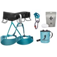 A women's climbing essentials package designed to get you out the door and up on the rock.