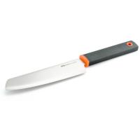 Prep your gourmet camp meals with the compact, stainless steel GSI Outdoors Santoku 6" Chef Knife.