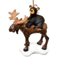 What better way to remind you of the great outdoors this holiday season than a bear riding a moose!?!