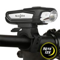 An intensely bright and versatile 750 lumen rechargeable bike light can be used as either a handlebar or helmet light
