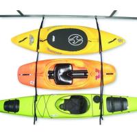 Store kayaks properly and neatly with this easy to use 1 or 3 boat hanger.