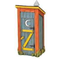 Isn't this a nice outhouse?  How'd you like to hang it on your fridge?  Give someone a chuckle with this fun outhouse magnet.