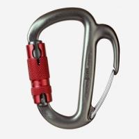 Control even heavy-load descents with this auto-locking carabiner with a braking spur to adjust rope friction.