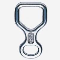 This figure 8 descender's square design reduces twisting of the rope and risk of girth hitch formation while rappeling.